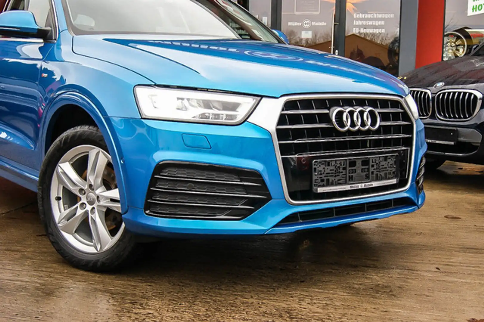 Audi Q3 14 TFSI S-LINE PANORAMA LED KAMERA MMI 1.HAND Bleu - 2