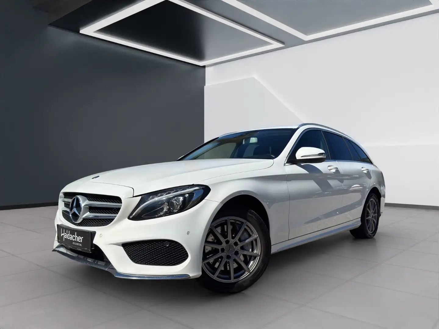 Mercedes-Benz C 250 d 4MATIC T-Modell Leder Klima Shz eHeck Weiß - 2