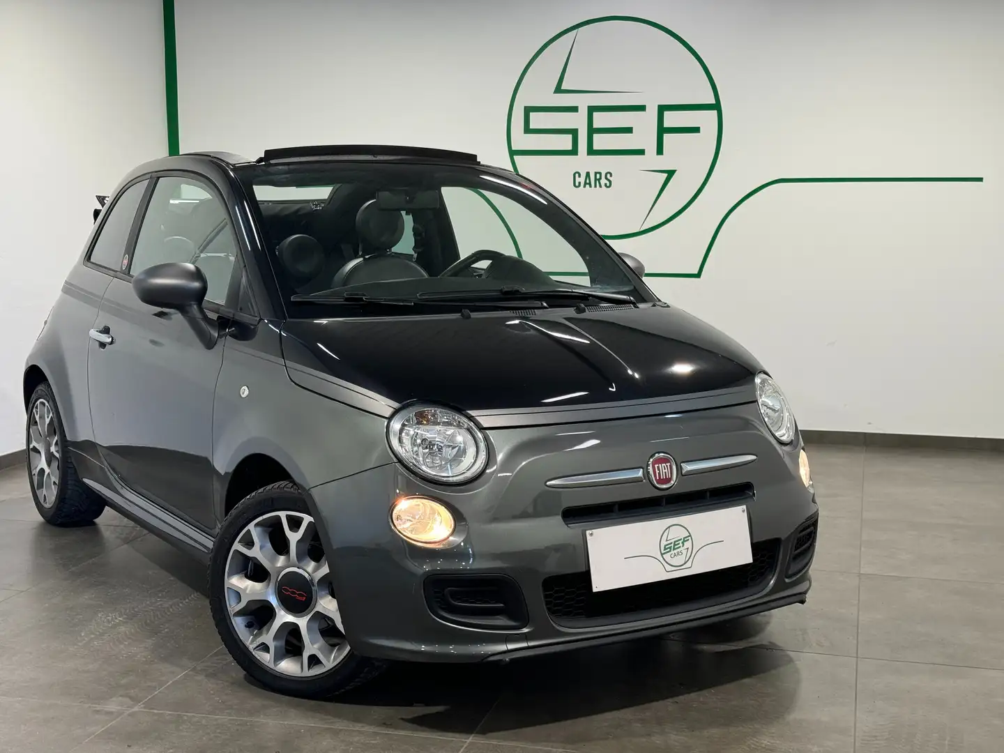 Fiat 500C * 1.2i * Sport GQ * Cuir  * Garantie 12 mois * Gris - 1