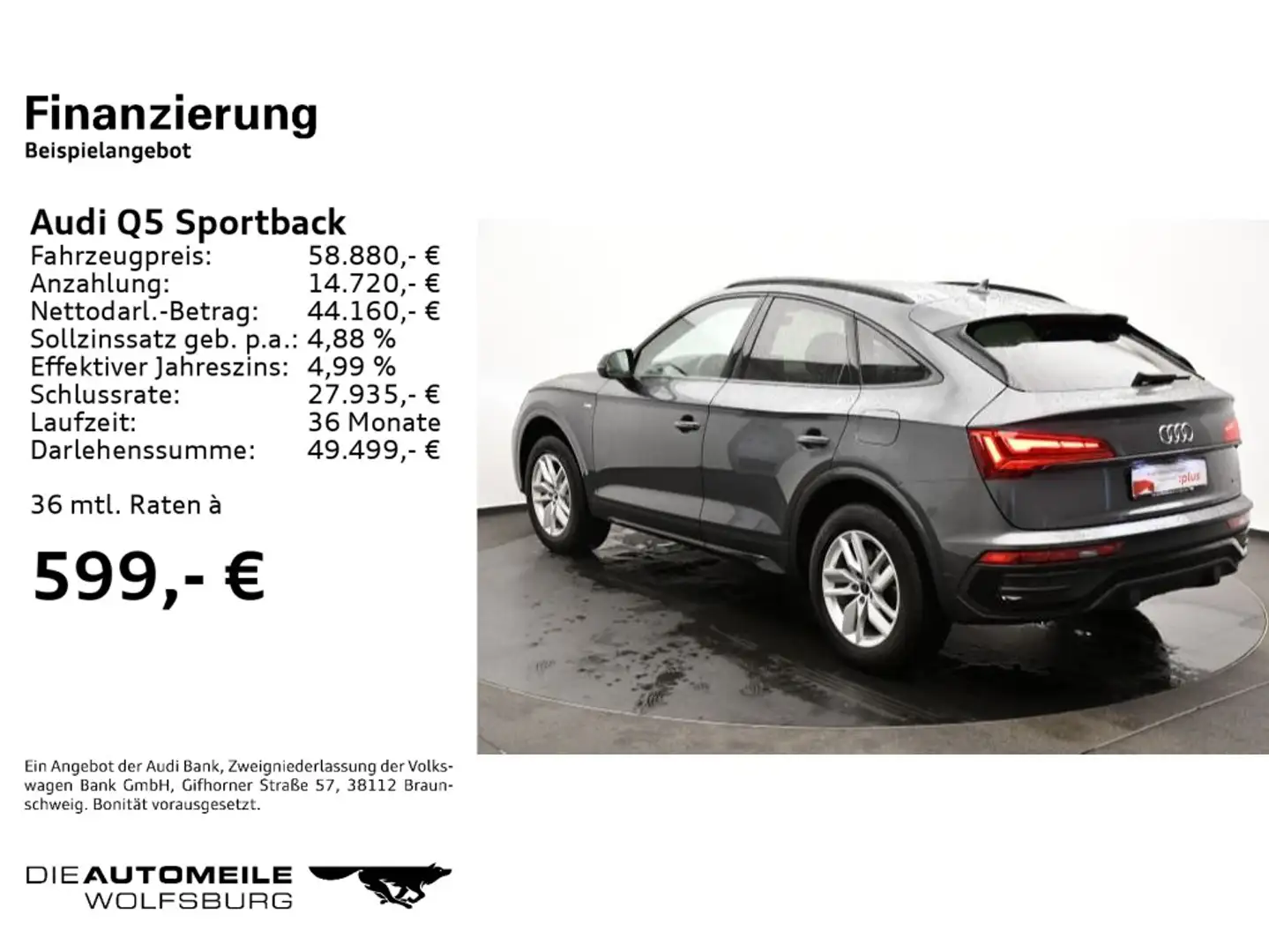 Audi Q5 55 TFSI S line AHK/Optik-Schwarz/St Grey - 2