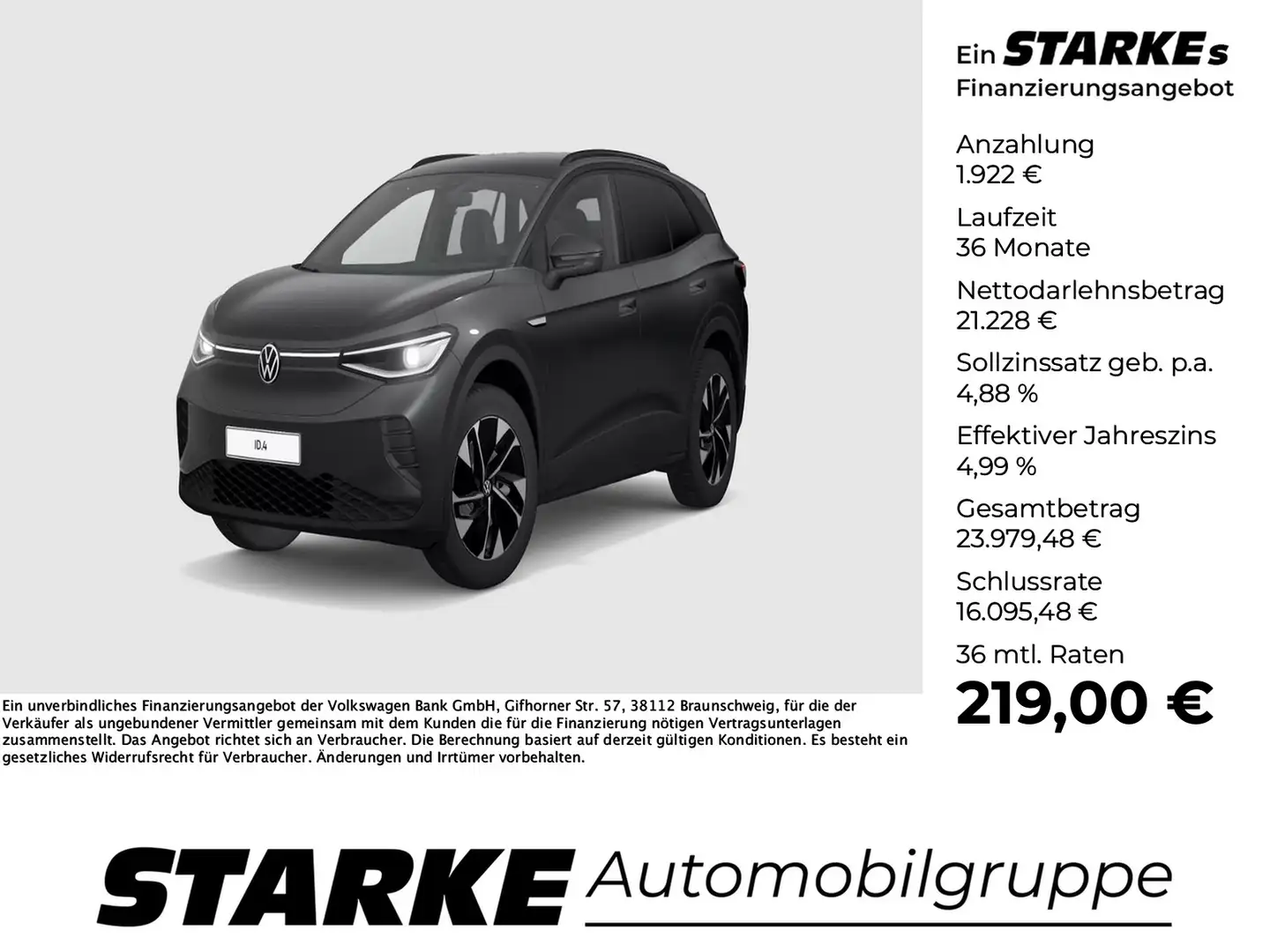 Volkswagen ID.4 Pure Performance Style Grau - 1