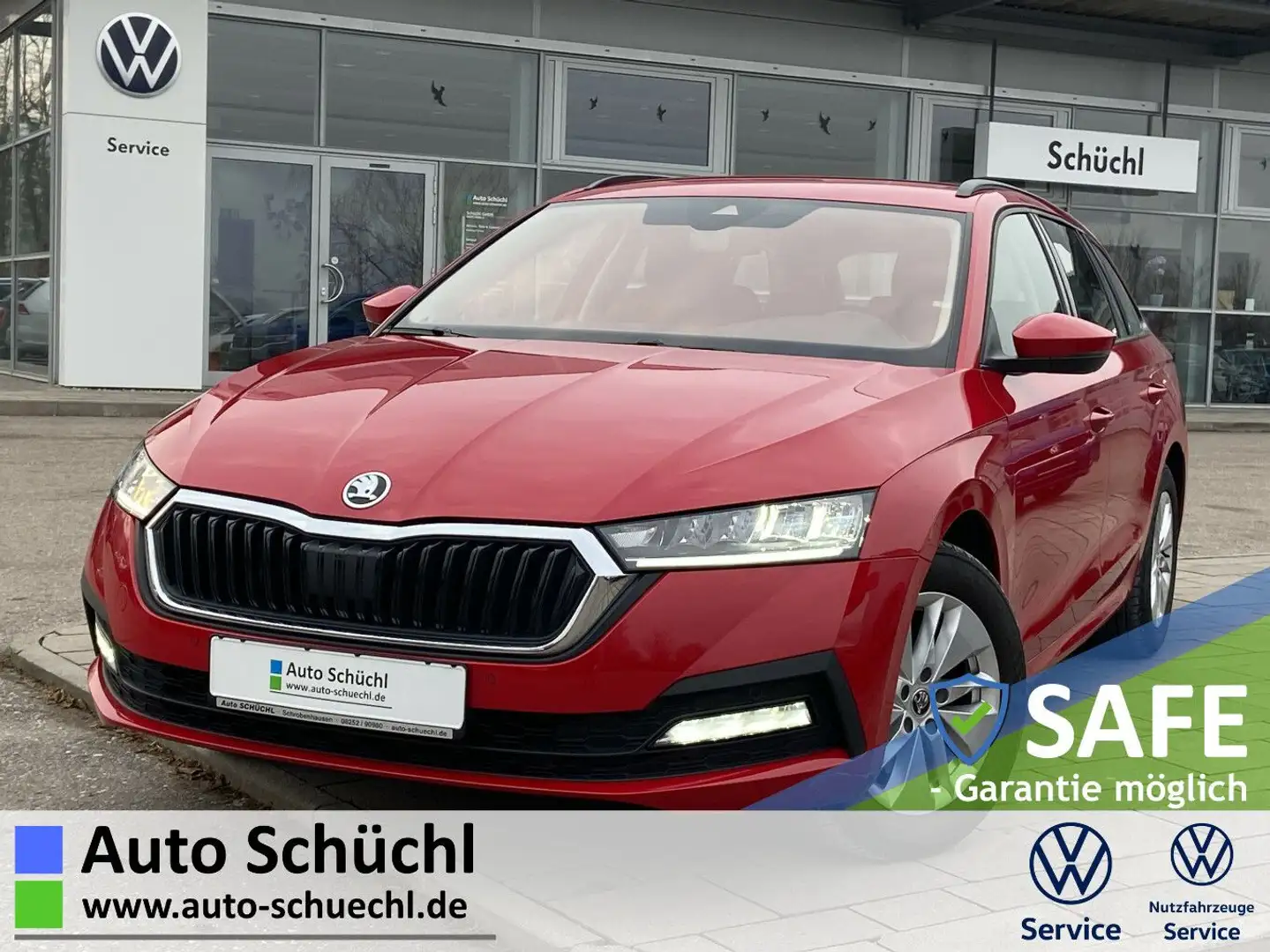 Skoda Octavia 2.0 TDI DSG 4x4 NAVI-COLUMBUS+LED+AHK+SM Rot - 1