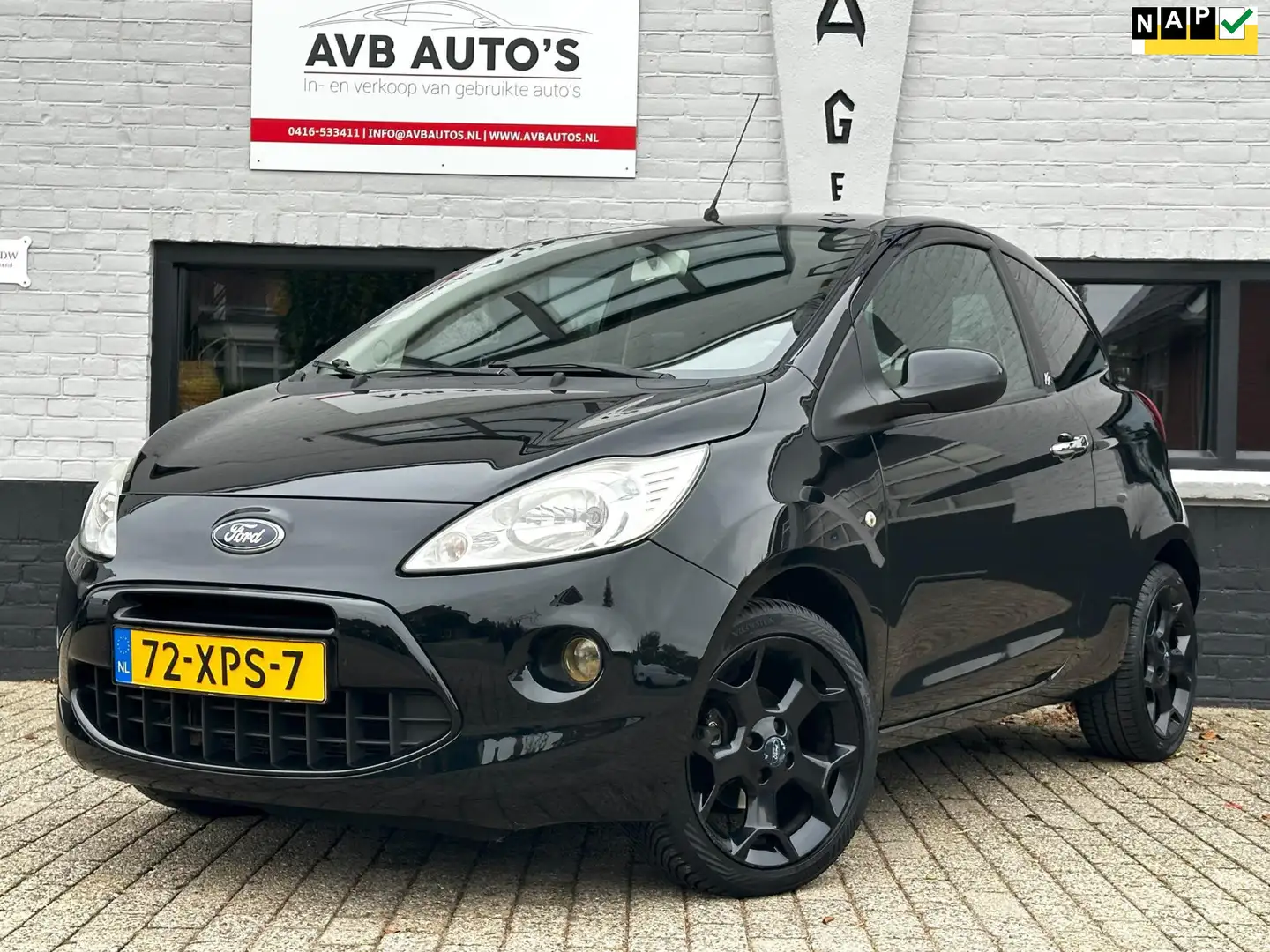 Ford Ka/Ka+ 1.2 Metal start/stop Airco Apk t/m 18-09-2026 Negro - 1