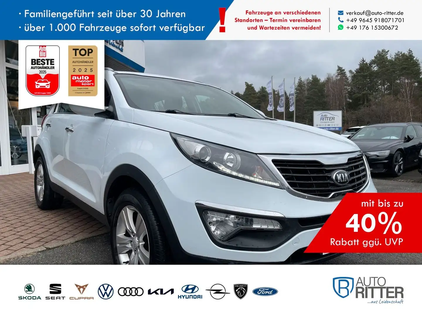 Kia Sportage 1.6 GDI Vision 2WD AHK|Kamera|Klima Weiß - 1