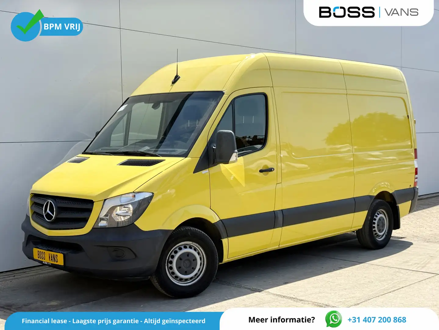 Mercedes-Benz Sprinter 319 3.0 CDI V6 V6 Automaat L2H2 Climate Control Cr Geel - 1