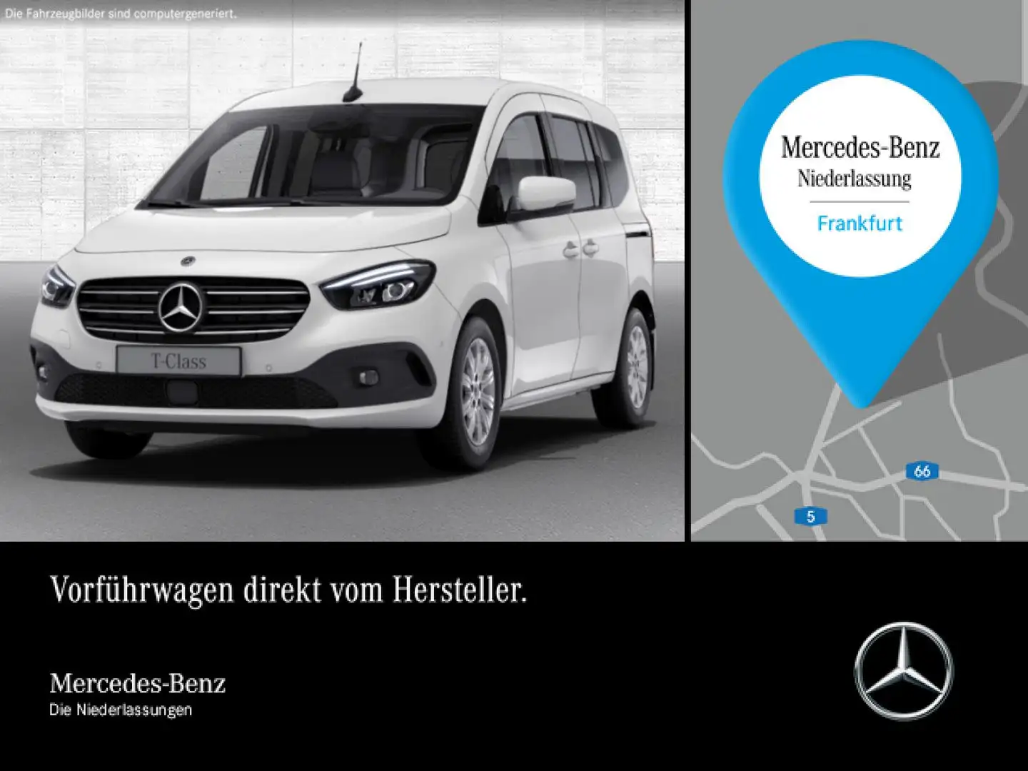 Mercedes-Benz T-Class T 180 EDITION+PROGRESSIVE+Klimaautom+AHK+Navi+PTS Weiß - 1