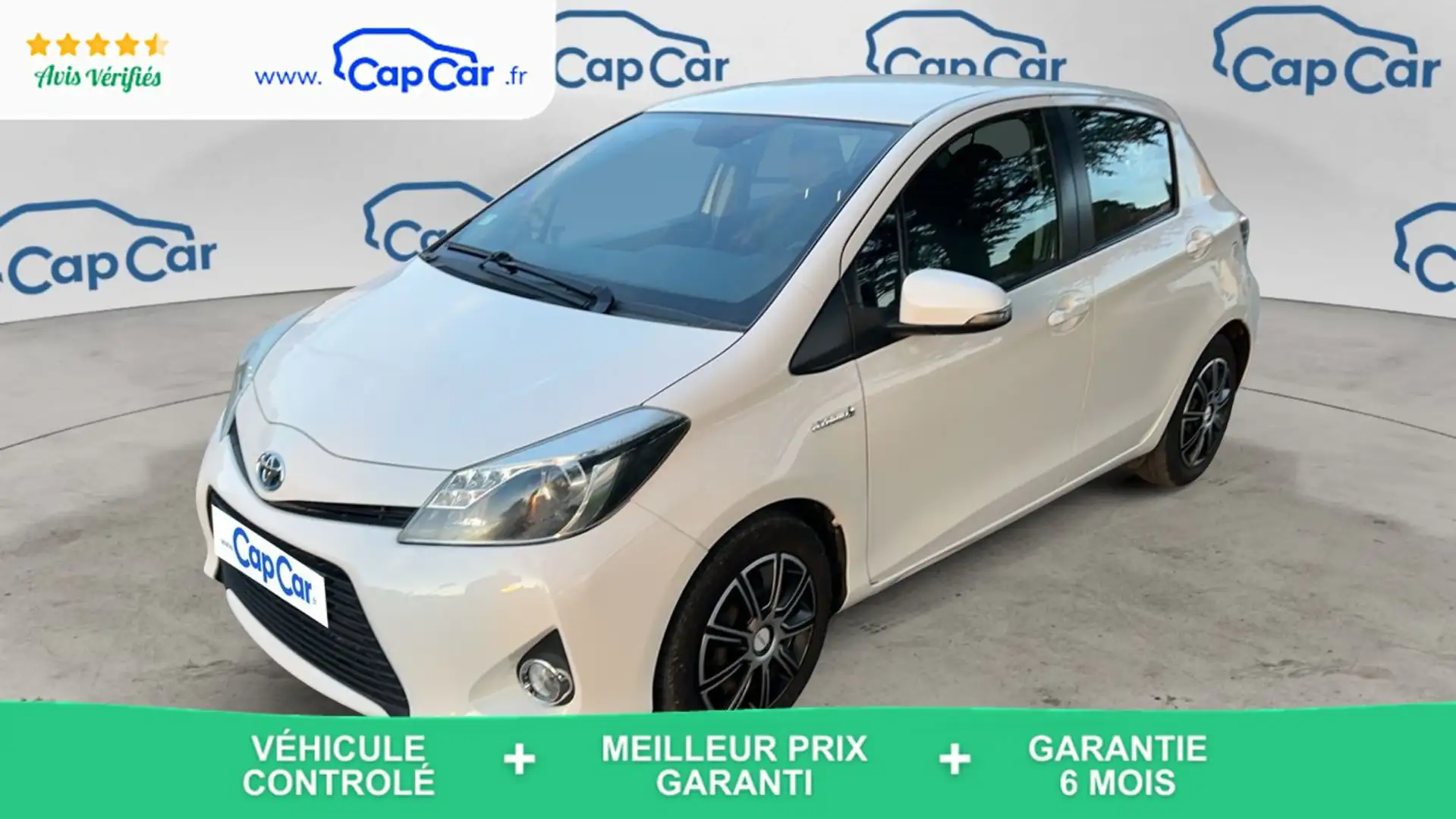 Toyota Yaris III 1.5 VVTi Hybrid 100h E-CVT Dynamic Blanc - 1
