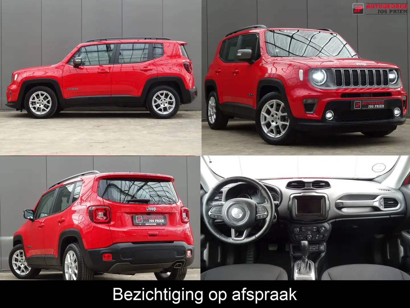 Jeep Renegade 1.3T Limited * OPEN DAK * CARPLAY * LAGE KM !! Rood - 1