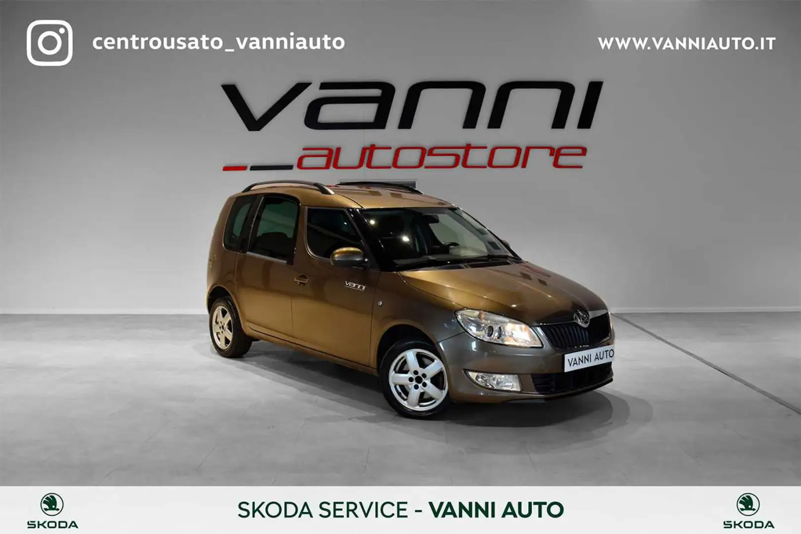 Skoda Roomster 1.6 TDI CR 90CV Easy - TAGLIANDI Ufficiali SKODA Marrone - 1