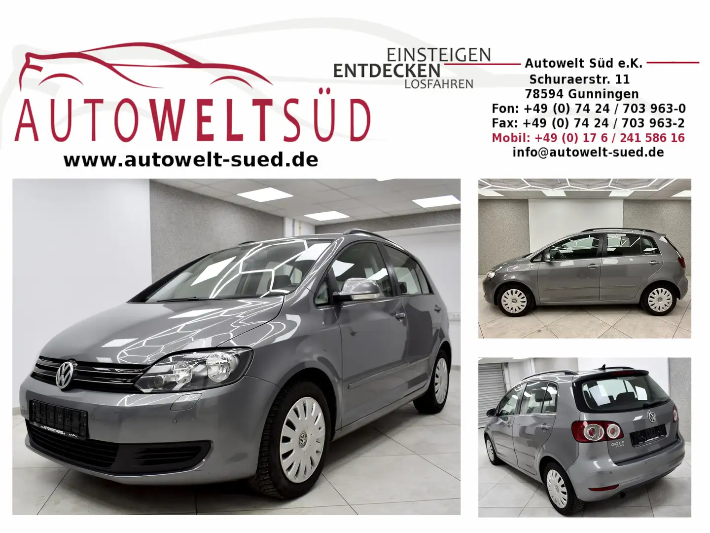Volkswagen Golf Plus 1.6 TDI Comfortline Navi Climatronic Park-Pilot Grau - 1