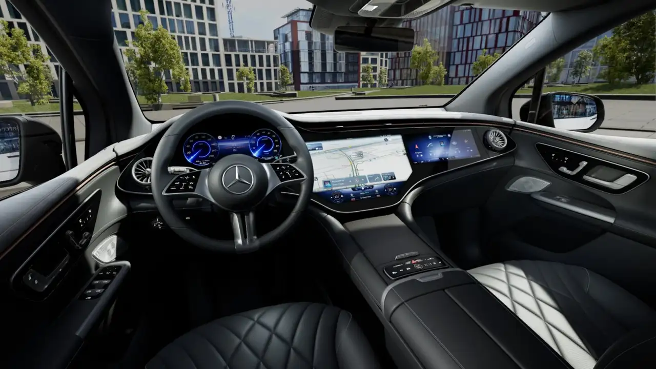 Mercedes-Benz EQE SUV 500 4M Electric Art HYPER HeadUp AIR AHK, миниатюра 7