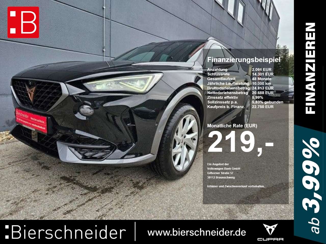 Cupra Formentor 2023 — 1.5 TSI DSG Fahrass. XL Top View Kamera