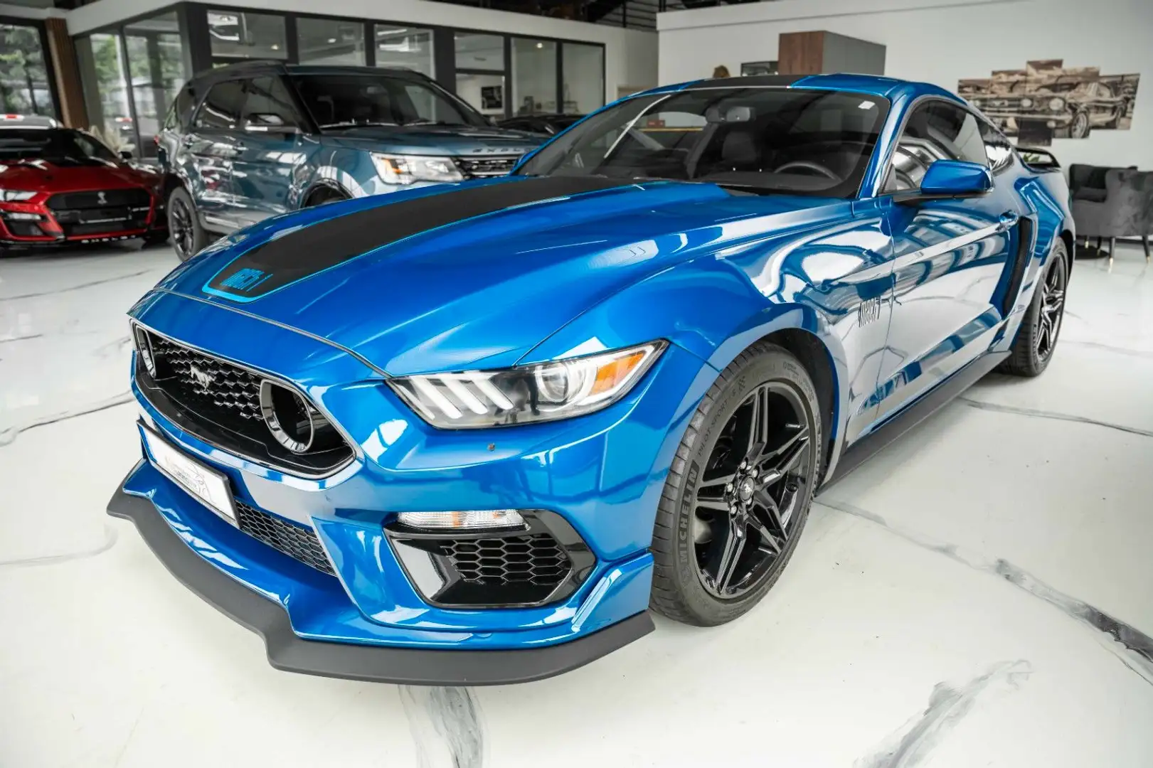 Ford Mustang 3,7 V6 MACH 1 ANDROID TOP Bleu - 1