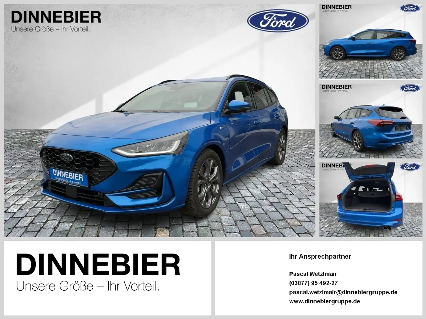 Ford Focus ST-Line LED+AHK+Navi+Kamera+Winterpaket Bleu - 1