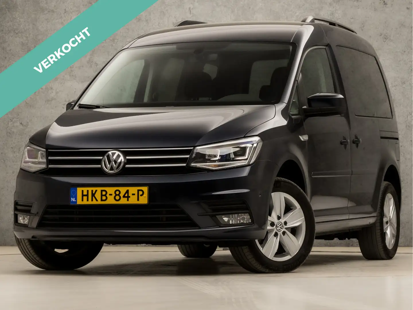 Volkswagen Caddy 1.4 TSI Sportline Automaat (5 PERSOONS, NAVIGATIE, Blauw - 1