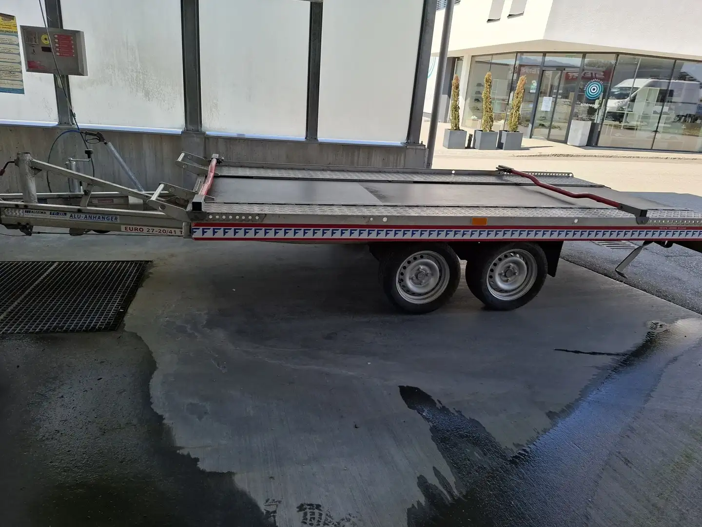 Algema Fitzel Car Trailer Euro 20 Grau - 1