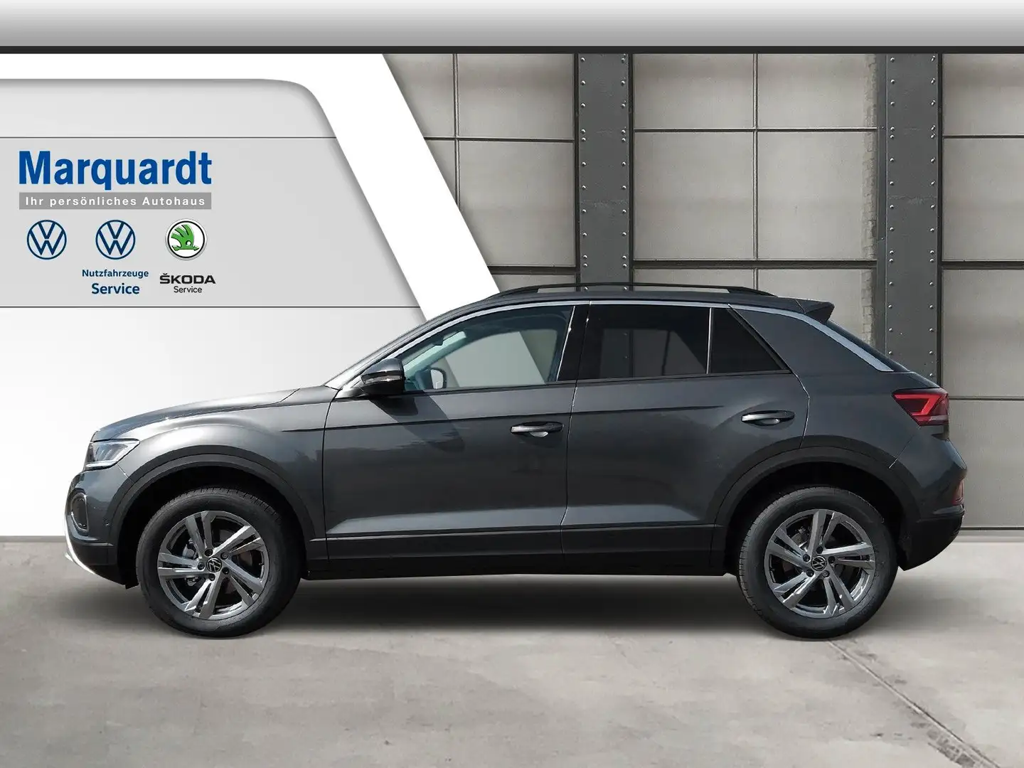 Volkswagen T-Roc 1.5 TSI DSG Verkehr AHK LED ACC Kamera Сірий - 2