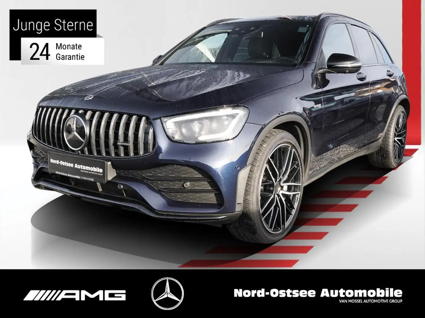 Mercedes-Benz GLC 43 AMG 4M NAVI PANO HUD 360 STANDHZG NIGHT Bleu - 1