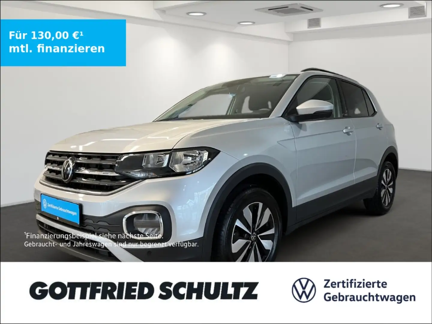 Volkswagen T-Cross 1.0 TSI Move Navi Sitzheizung APP-Connect Zilver - 1