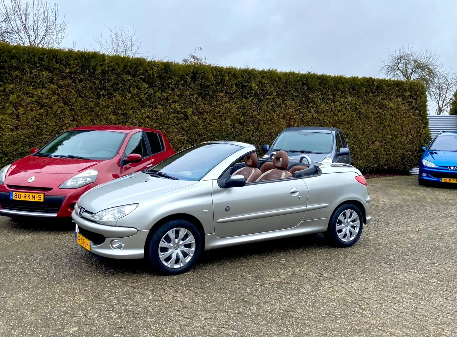 Peugeot 206 CC NIEUWSTAAT ROLAND GARROS LEER AIRCO APK NIEUW Grau - 2