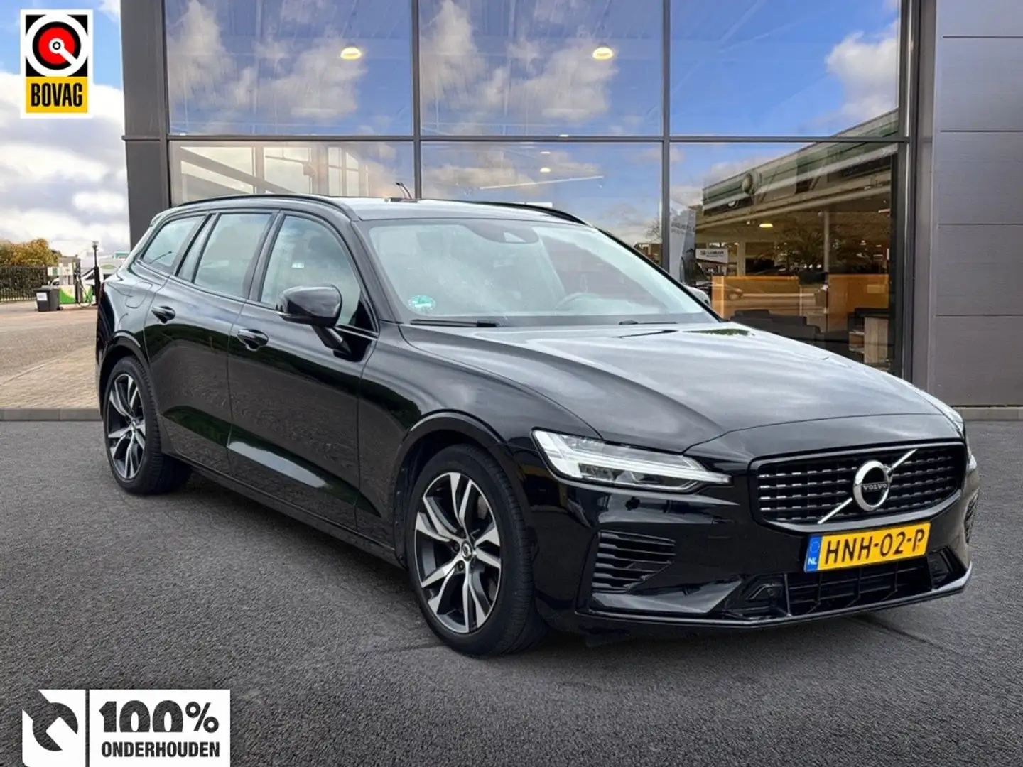 Volvo V60 2.0 T6 AWD 340PK R-Design | adapt. cruise | elektr Schwarz - 1