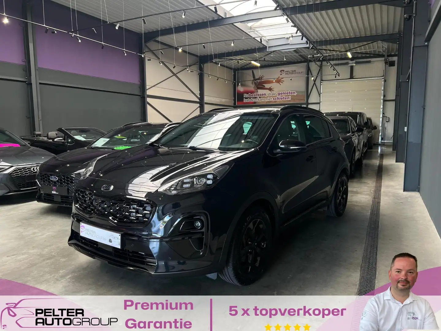 Kia Sportage 1.6CRDi Black Édition Automaat Facelift Full! Czarny - 1