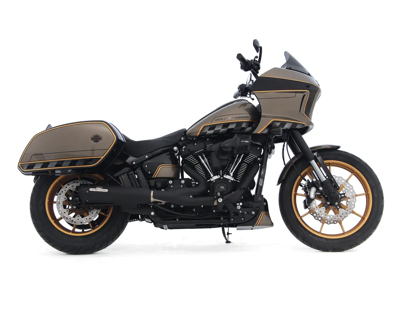 Harley-Davidson Lowrider ST FXLRST SOFTAIL CUSTOM BUILD BTW-MOTOR! Zwart - 2