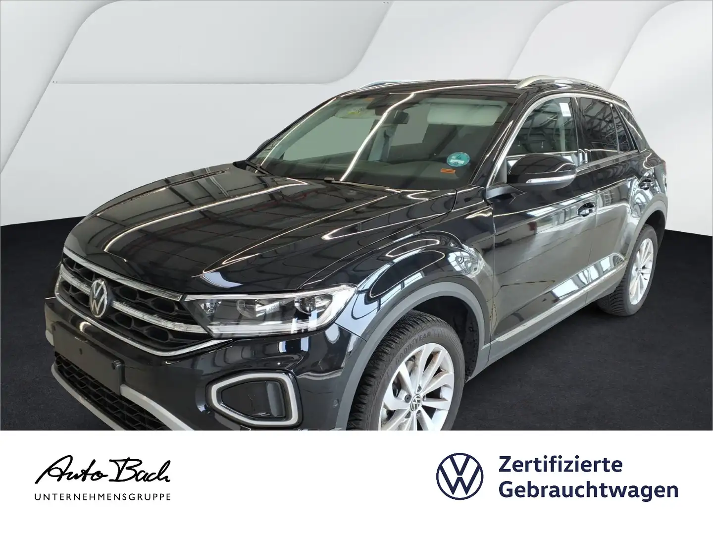 Volkswagen T-Roc 1.5 TSI DSG Style, Navi, LED, AHK, Park As Schwarz - 1