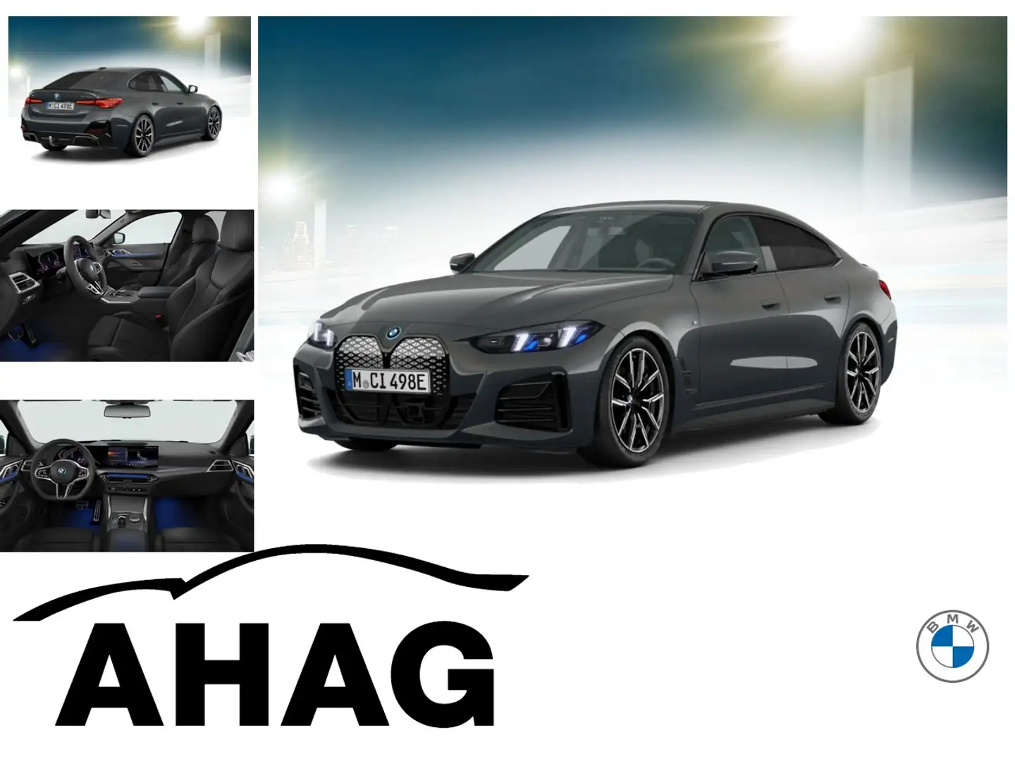 BMW i4 eDrive40 Navi Tempom.aktiv Bluetooth PDC MP3 Schn. Grau - 1