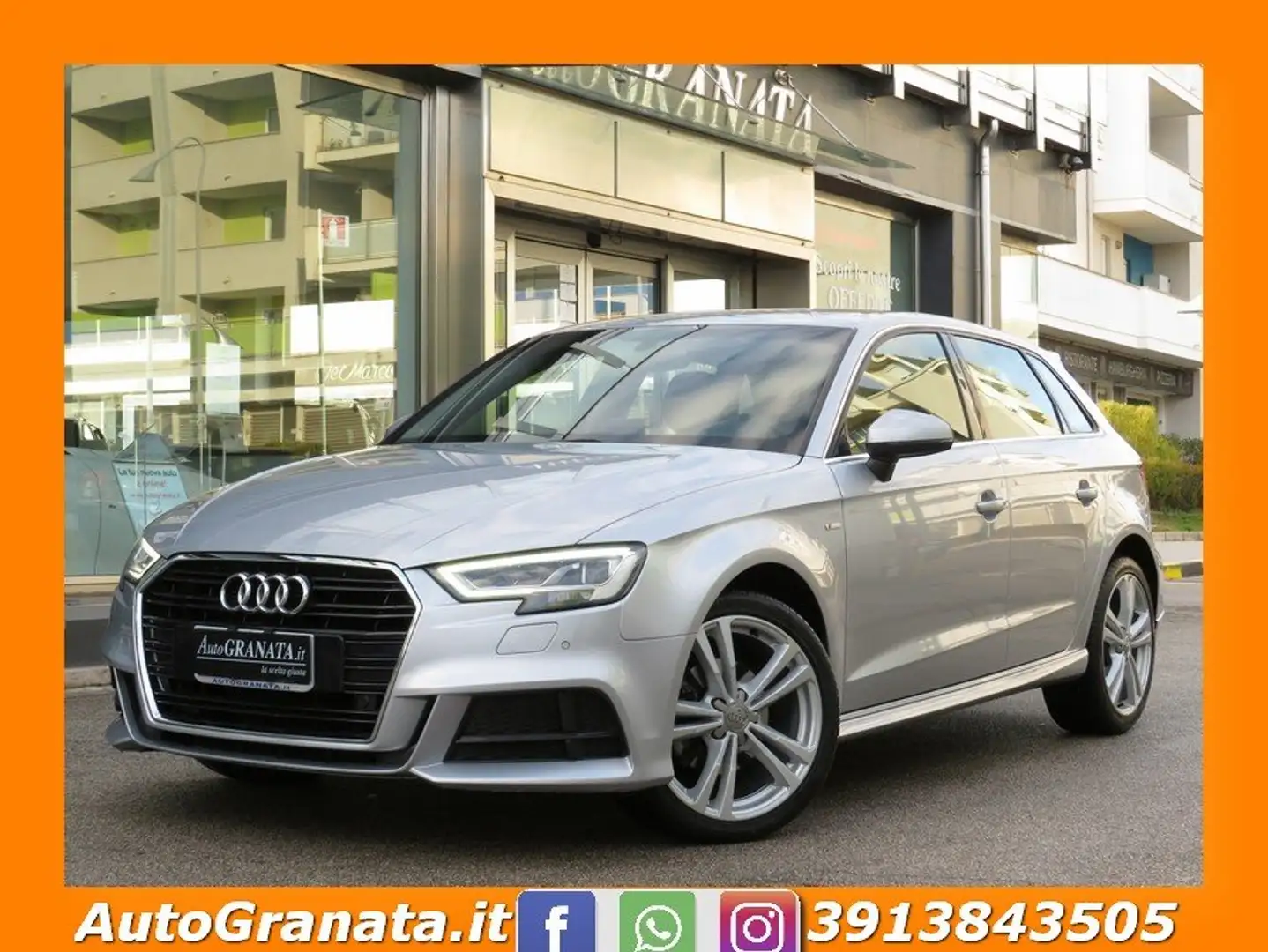 Audi A3 Spb 1.6 tdi S Line 116cv S-tronic VIRTUAL COCKPIT Grau - 1