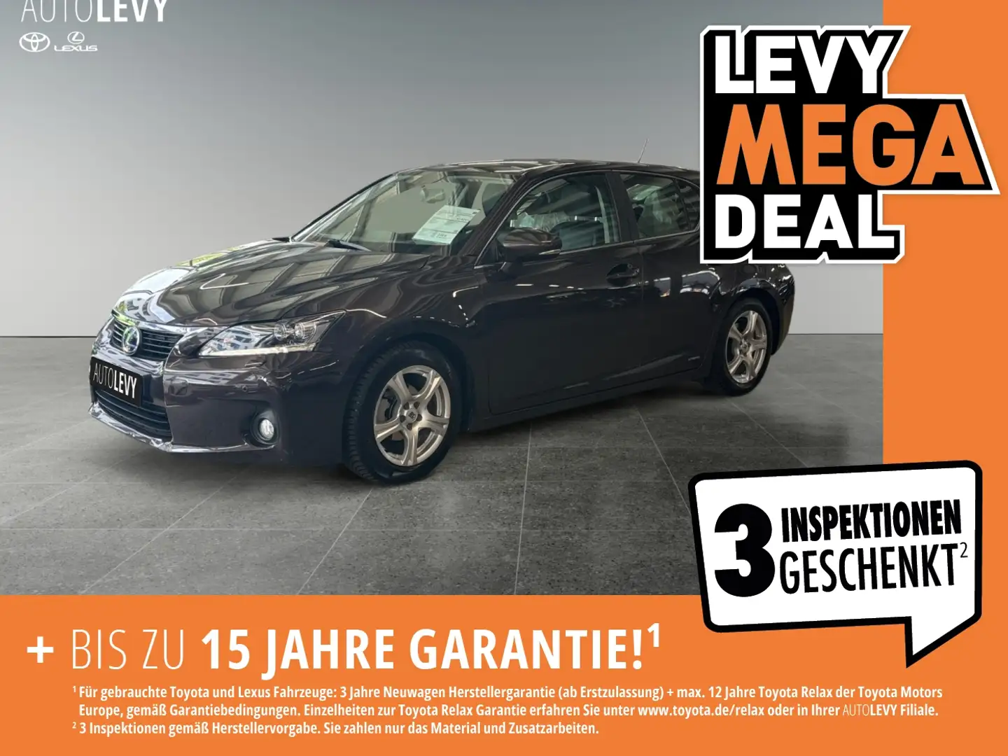 Lexus CT 200h Impression Line +Leder+Navi+LED+PDC Brun - 1
