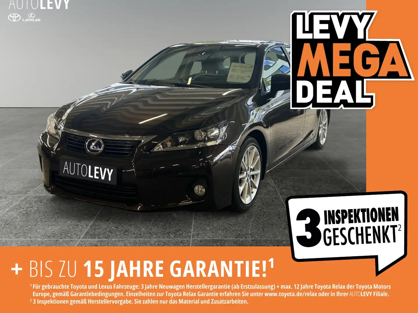 Lexus CT 200h Impression Line +Leder+Navi+LED+PDC Braun - 1