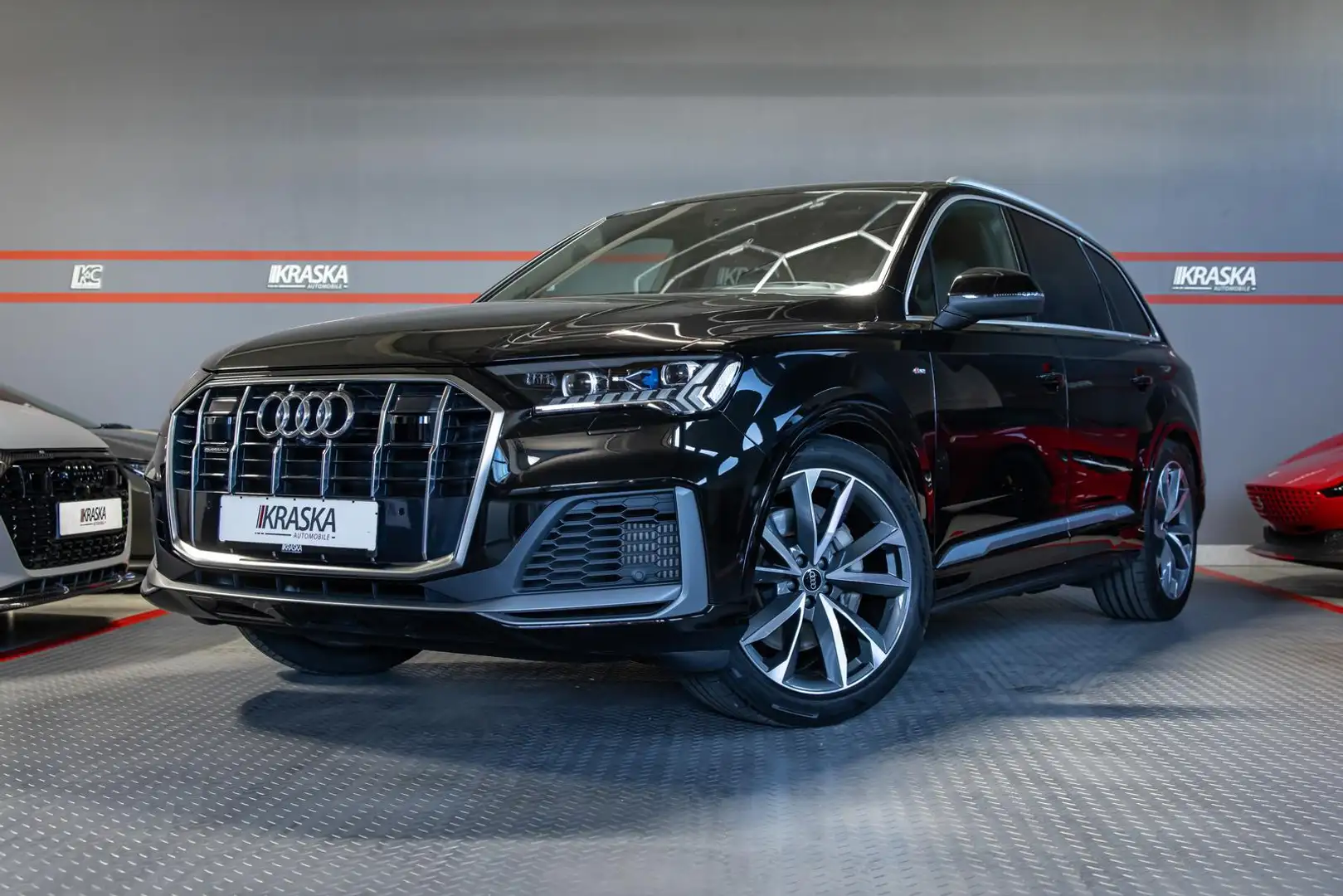 Audi Q7 55 TFSI quattro S-line AHK B&O STHZ 7-SITZER Чорний - 1