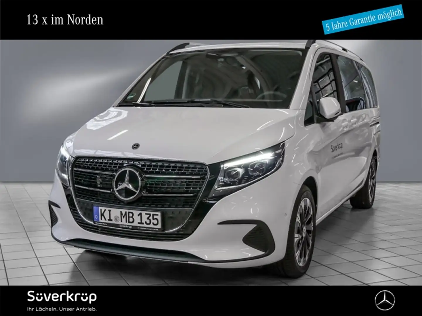 Mercedes-Benz V 220 lang DISTRO/AHK/STANDH/TWA/SPUR/WIDE/KAMERA Weiß - 1