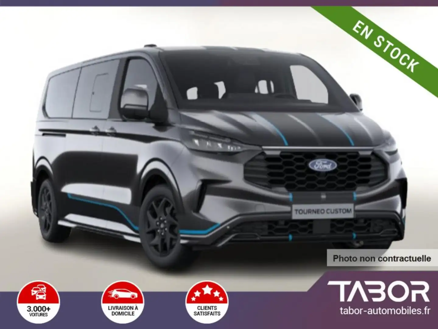 Ford Tourneo Custom 2.0 TDCi 170 Aut Sport L2 Gris - 1