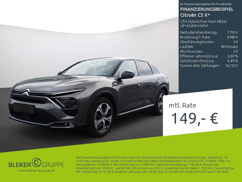Citroen C5 X C5X Hybrid Feel Pack HEAD UP+KLIMA+NAVI