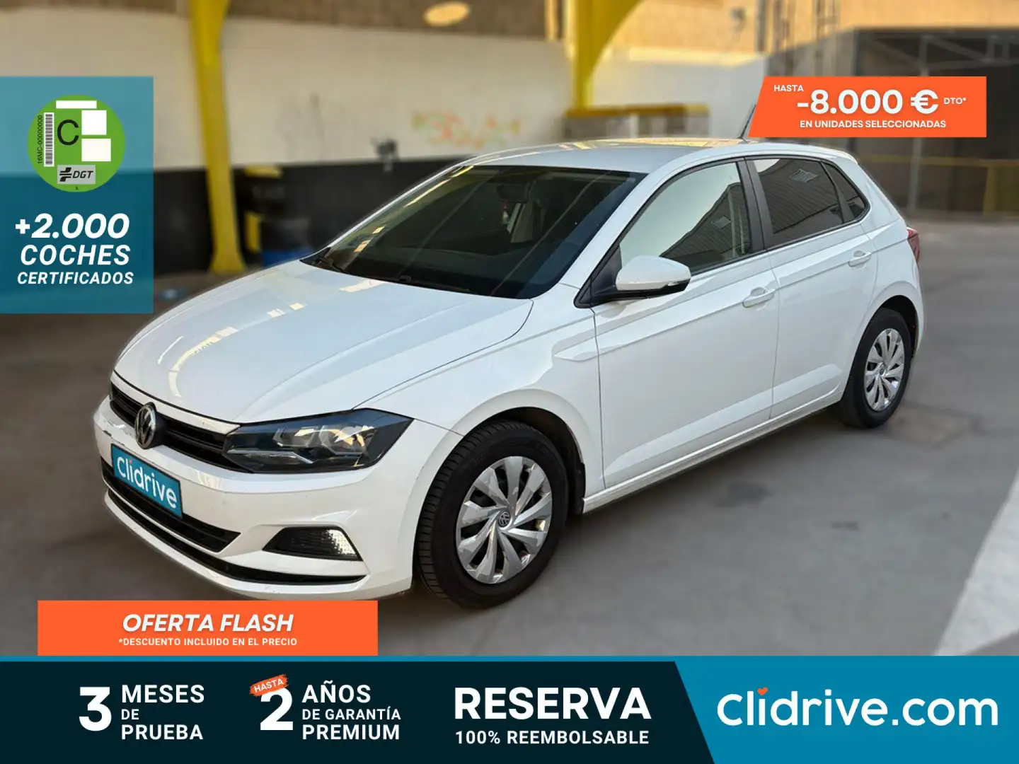 Volkswagen Polo 1.6TDI Edition 59kW Blanc - 1