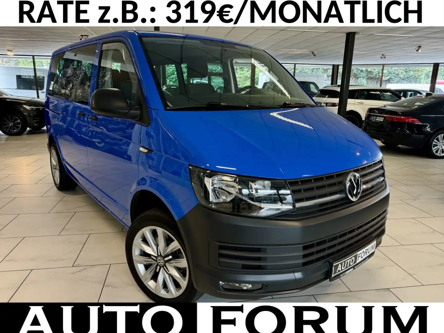 Volkswagen T6 Kombi T6 2.0 TDI 1.HAND AUT 5 SITZE 2xKLIMA AHK TEMP Blau - 1