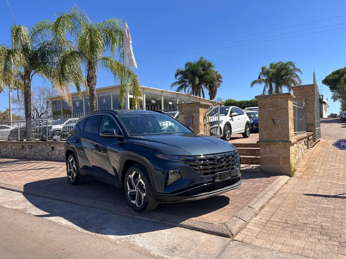 Hyundai TUCSON Tucson III 2021 1.6 hev Xline 2wd auto Bleu - 1