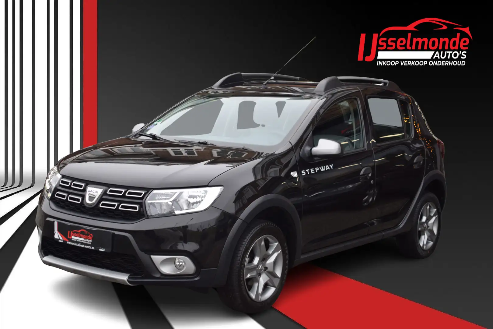 Dacia Sandero 0.9 TCe SL Stepway Navigatie Cruise PDC Airco Zwart - 1