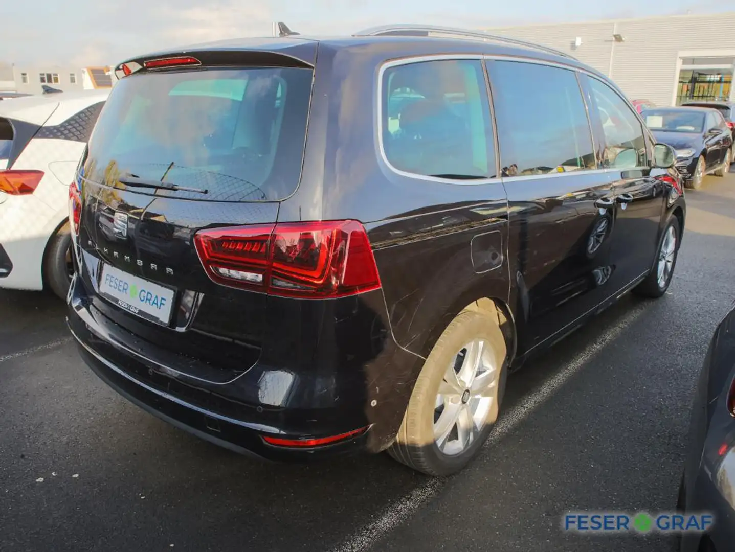 SEAT Alhambra Xcellence 2.0 TDI DSG Navi AHK 7-Sitzer Schwarz - 2