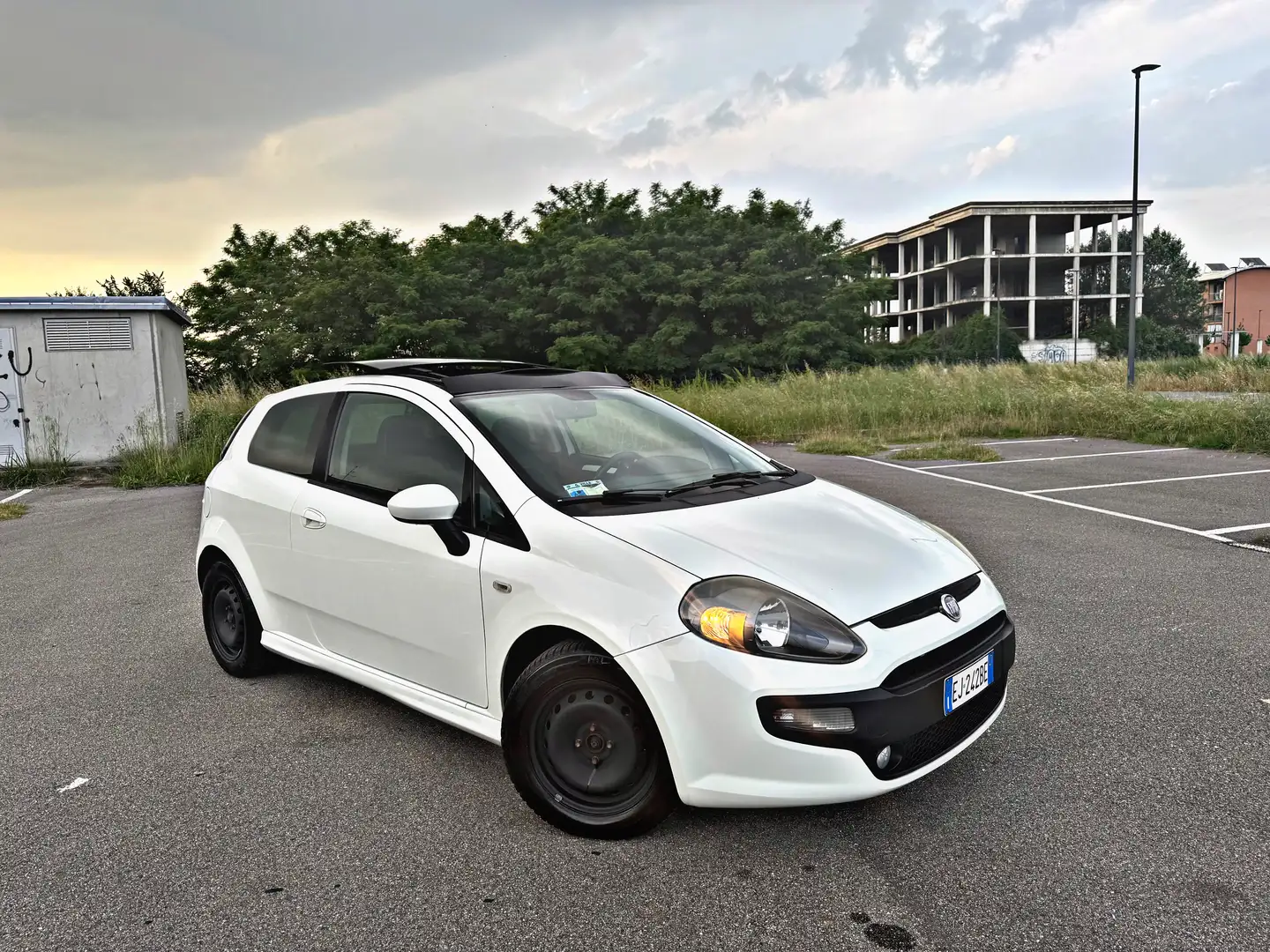 Fiat Punto Evo Punto Evo 3p 1.4 m-air Sport s UNICO PROPRIETARIO Blanc - 1