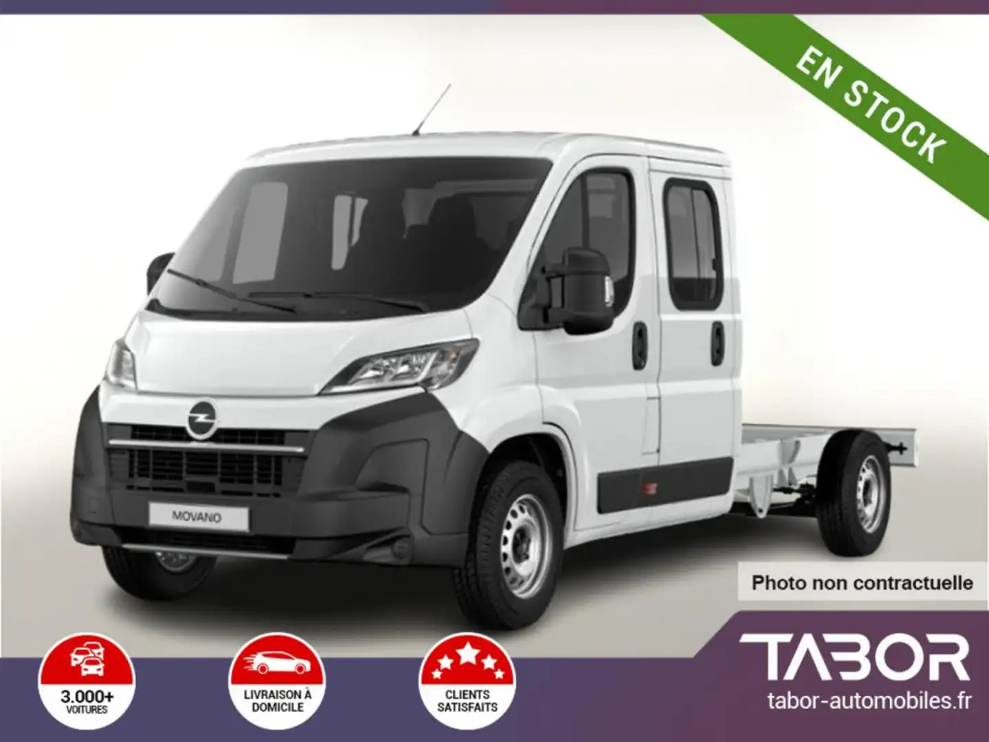 Opel Movano Fahrgestell DoKa D 140 35+ L3 Cam Blanc - 1