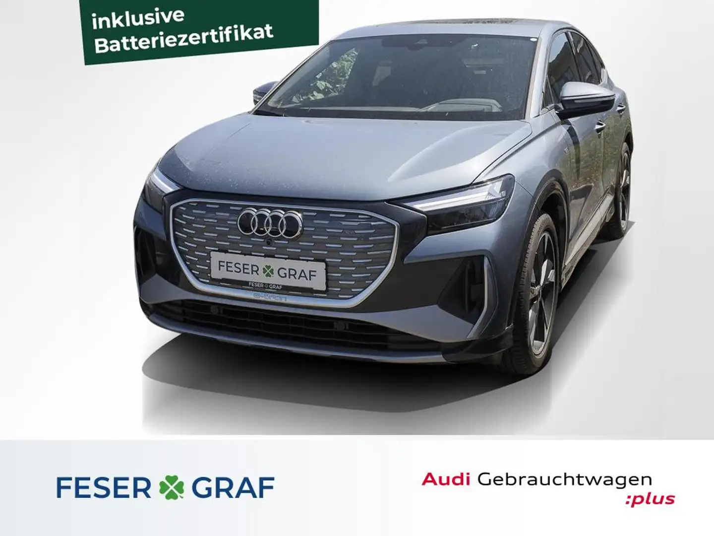 Audi Q4 e-tron Sportback 40 e-tron S Line Int Pano,Kamera,Leder,N Blau - 1
