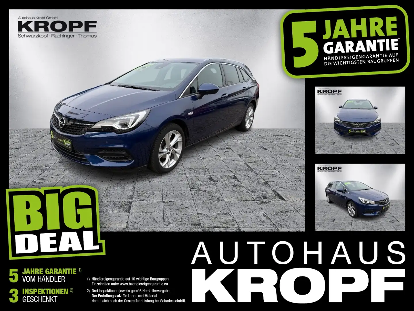 Opel Astra K SportsTourer 1.5 D Elegance Navi+ab 2,99 Blu/Azzurro - 1