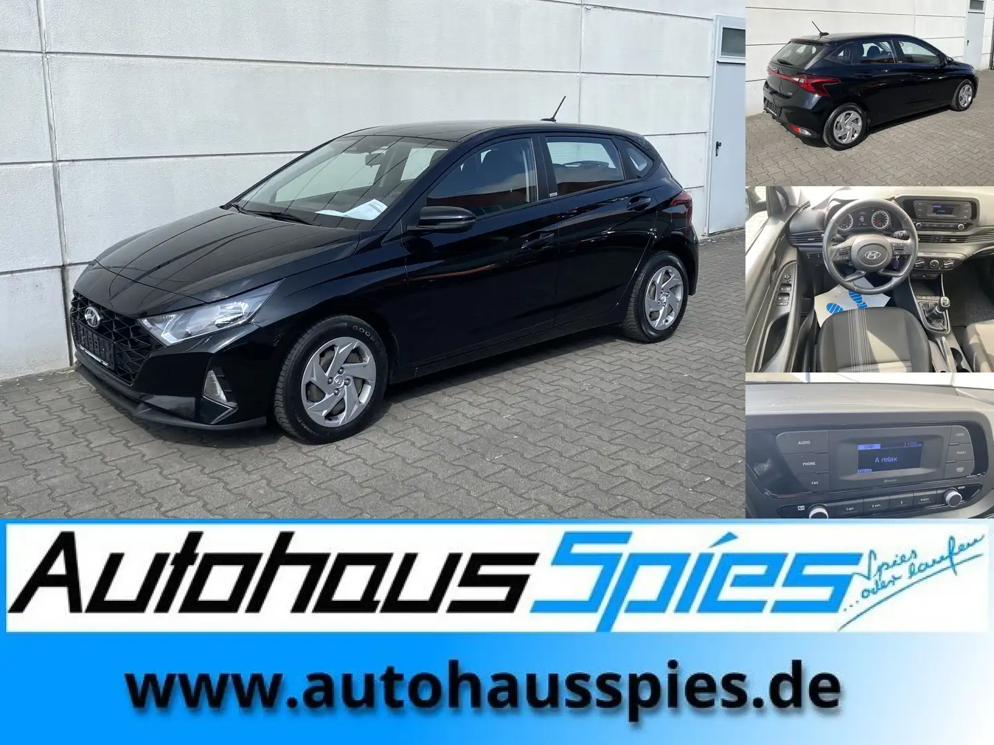 Hyundai i20 1.0 T-GDI Select 1.Hand Tmat VzAss SpurAss LiSen Schwarz - 1