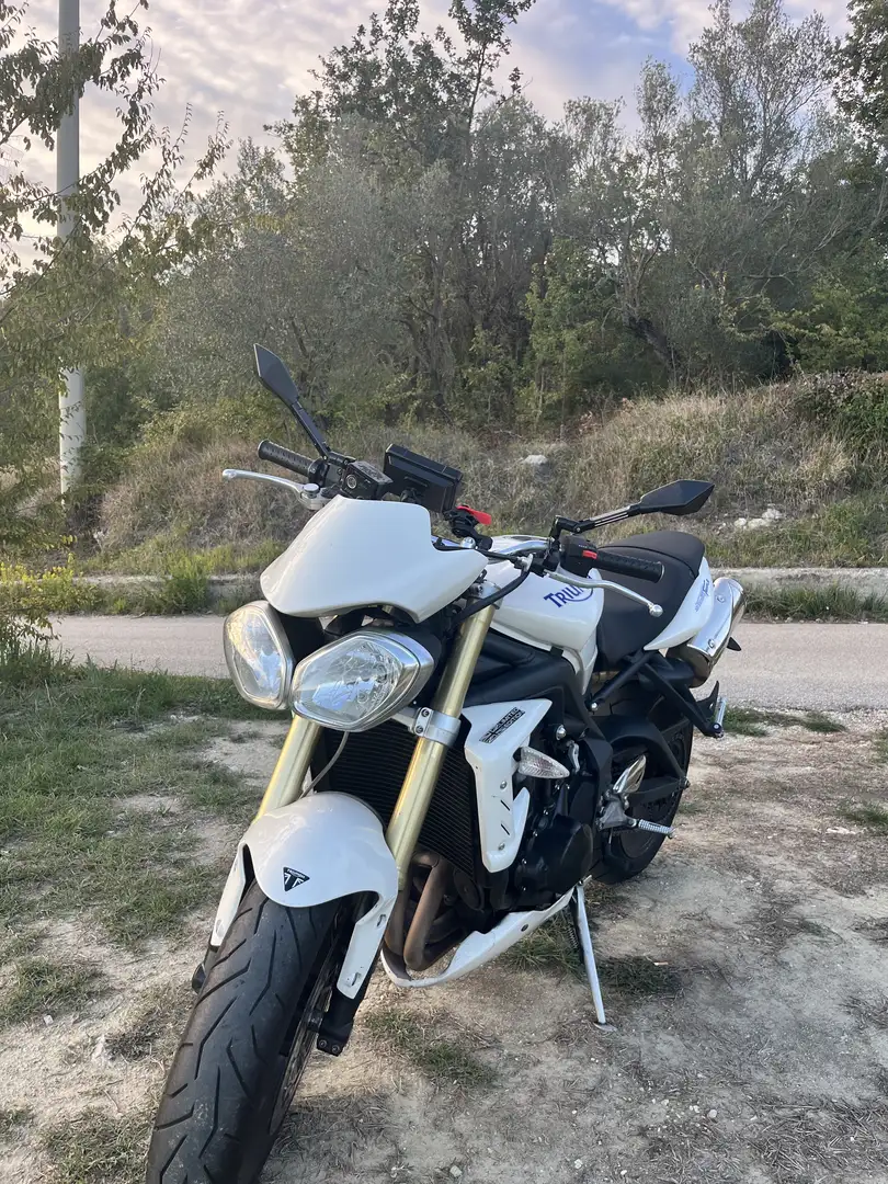Triumph Street Triple 675 Blanc - 2