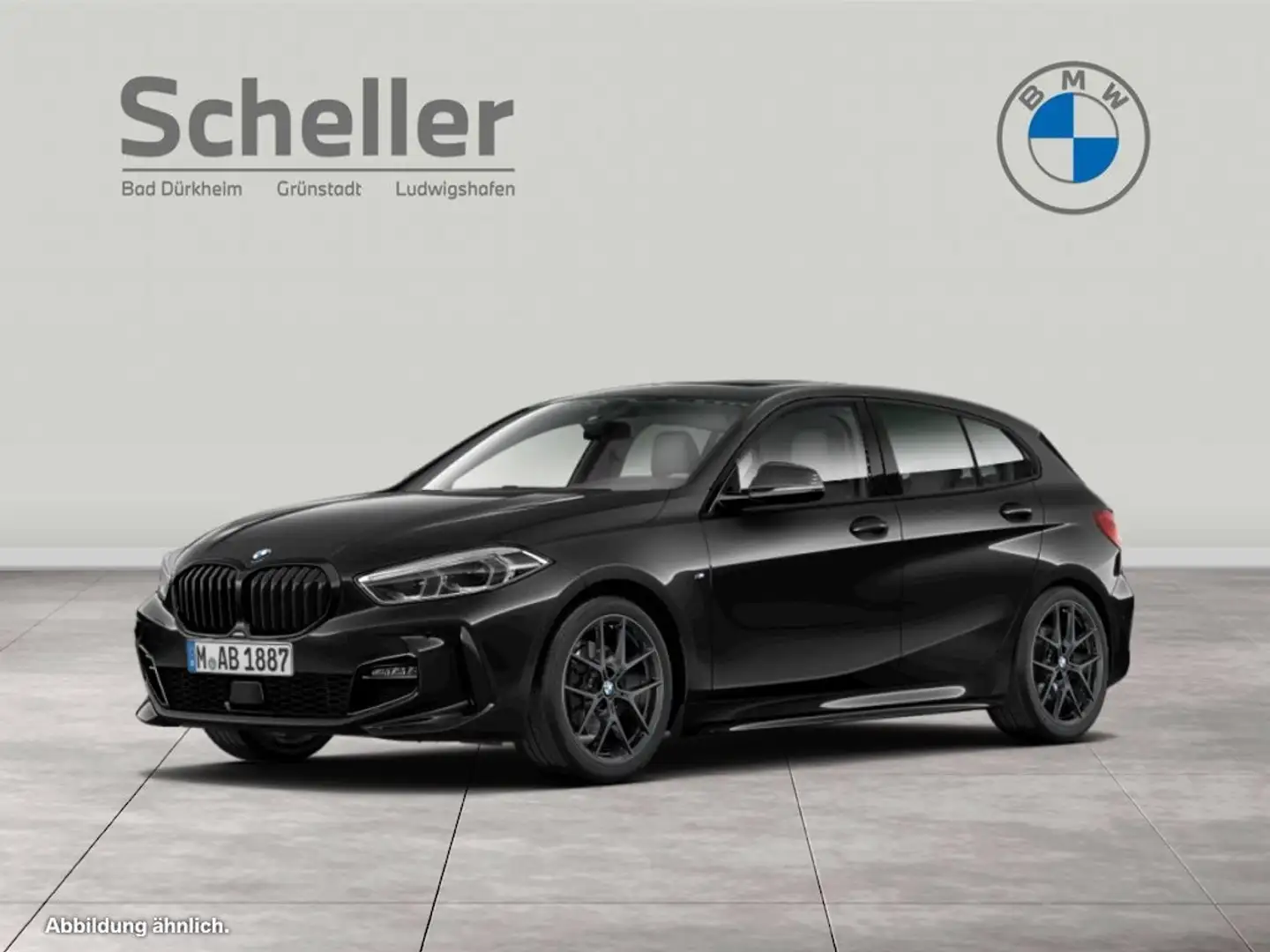 BMW 120 d M Sport DAB LED WLAN Pano.Dach Tempomat Schwarz - 1