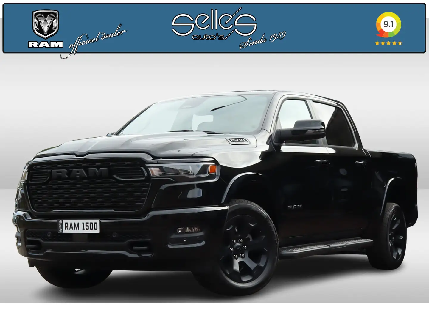 Dodge RAM 1500 2025 3.0L HURRICANE BIGHORN NIGHT | BPM VRIJ Чорний - 1