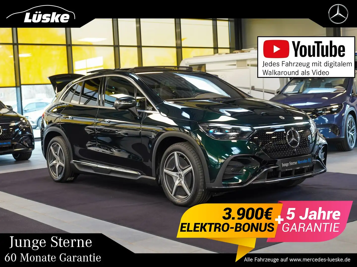 Mercedes-Benz EQE SUV EQE SUV 4M AMG Line Premium Plus HYPERSCREEN Grün - 1